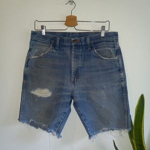 Vintage Rustler perfectly distressed cutoff Jean shorts